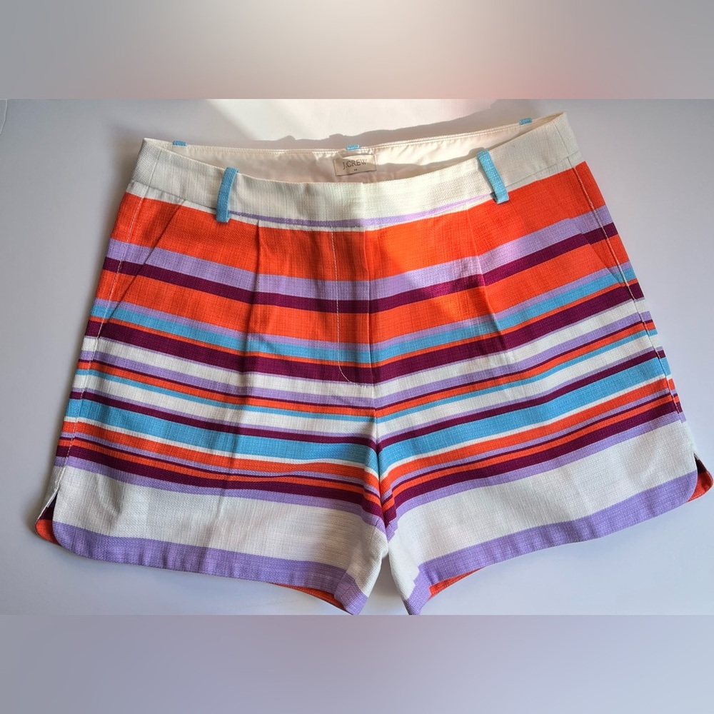 J.Crew•candy stripe shorts•sz 8